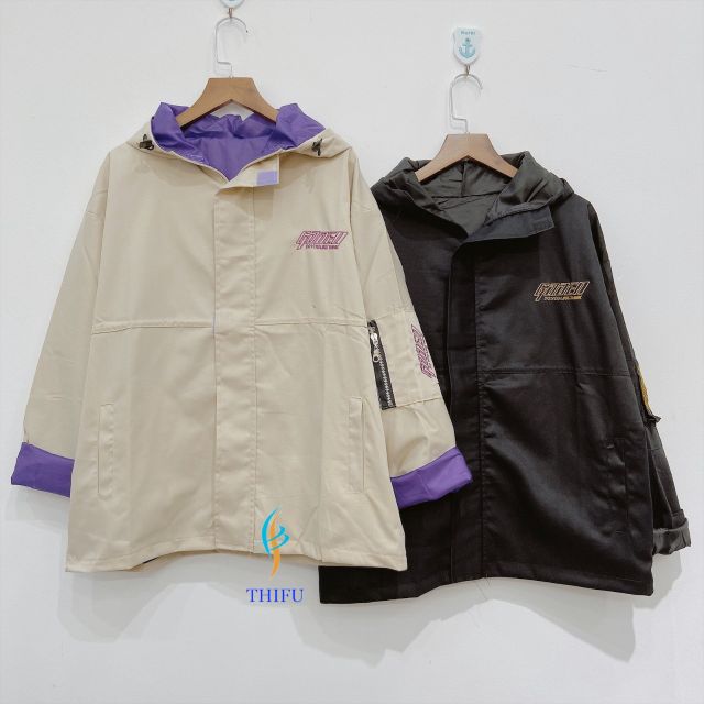 Áo khoác kaki nam nữ unisex form rộng phối màu GOODI | BigBuy360 - bigbuy360.vn