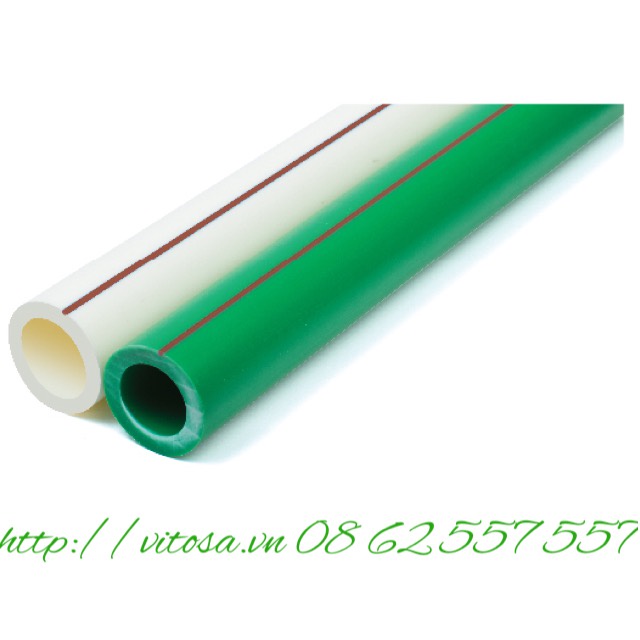 Ống nước nóng PN 20 Pi 20x3.4, Pi 25, Pi 32 PPR nhãn hiệu Vitosa