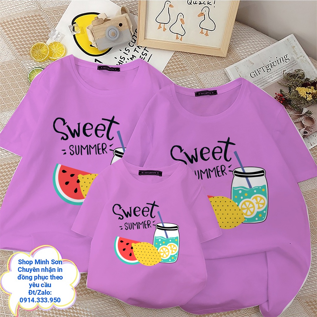 🍉🍋🍉 VIDEO ÁO GIA ĐÌNH SWEET SUMMER SIÊU ĐẸP, ÁO ĐI BIỂN CHẤT COTTON LOẠI 1 ĐỦ MÀU ĐỦ SIZE