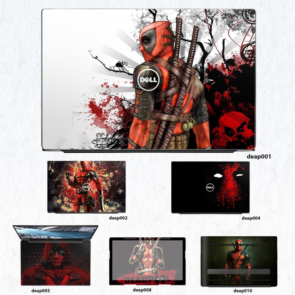 Skin dán Laptop Dell in hình Deadpool (inbox mã máy cho Shop)