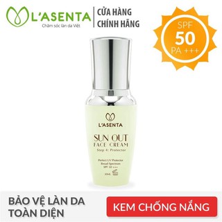 Kem Chống Nắng Vật Lý Bảo Vệ Toàn Diện Lasenta Sun Out Face SPF 50 PA+++ Chống Trôi, Dưỡng Trắng Lên Tone Da