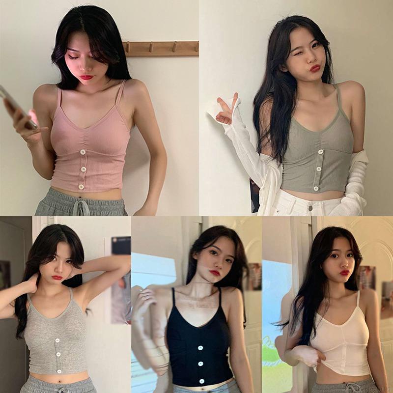 Áo Tank Top Nữ Áo Croptop Cổ Yếm sát nách thiết kế cổ chữ