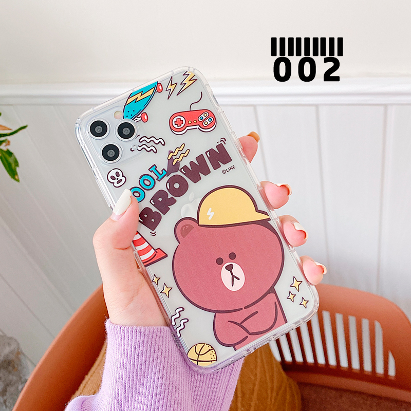 Ốp Lưng Tpu In Hình Gấu Brown Và Thỏ Cony Đáng Yêu Cho Huawei Nova 3i 5t 7i 7 Se Y6P Y7P Y6S