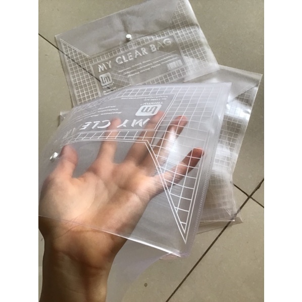 Túi đựng hồ sơ khổ A4 - túi My clear bag khuy bấm