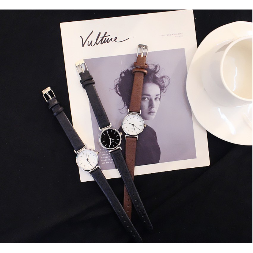 Đồng Hồ Nữ Huans h13 Mặt Tròn Nhỏ Xinh, Dây Da Cao Cấp | BigBuy360 - bigbuy360.vn