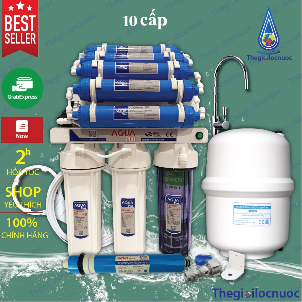 Máy lọc nước Aqua Lead 8-10 cấp lọc chính hãng