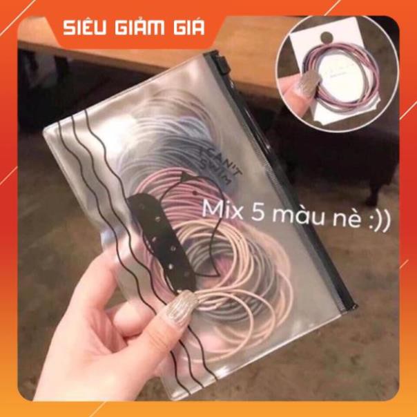 Set 100 dây buộc tóc