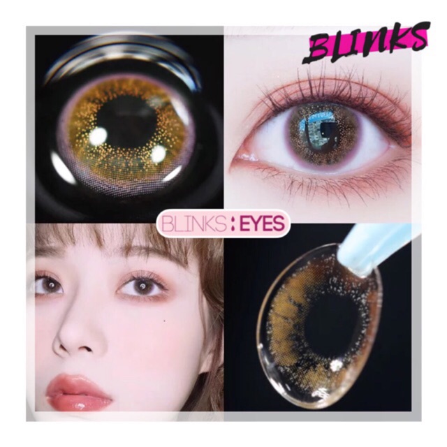 Twinkle brown ( 0-6 diop ) - note độ cận - lens kính áp tròng