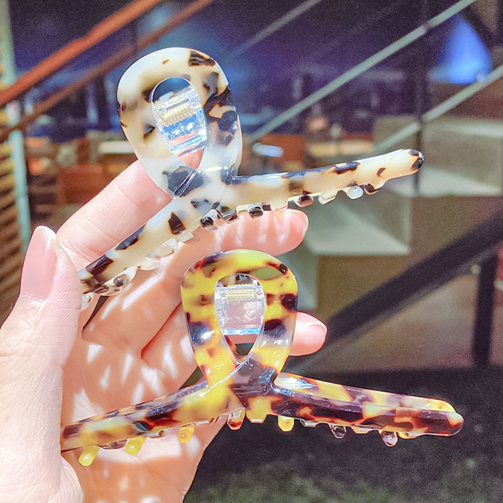 [Hàng mới về] Kẹp tóc cỡ lớn họa tiết da báo thời trang cho nữ nhiều kiểu tùy chọn