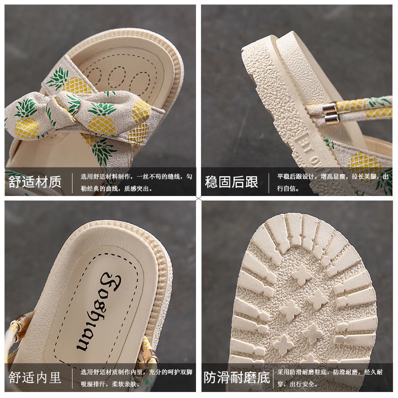 Giày Sandal Chzk HQ074 Đế Dày Dễ Phối Đồ Thời Trang Mùa Hè Dành Cho Nữ