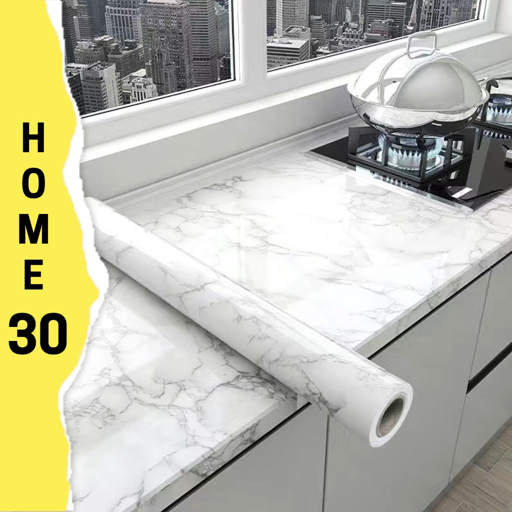 Decal Giả Đá Chống Dầu Mỡ Dán Bếp , Giấy Dán Tường Vân Đá Dán Tủ, Mặt Bàn, Tường Khổ 1.2Mx0.5M