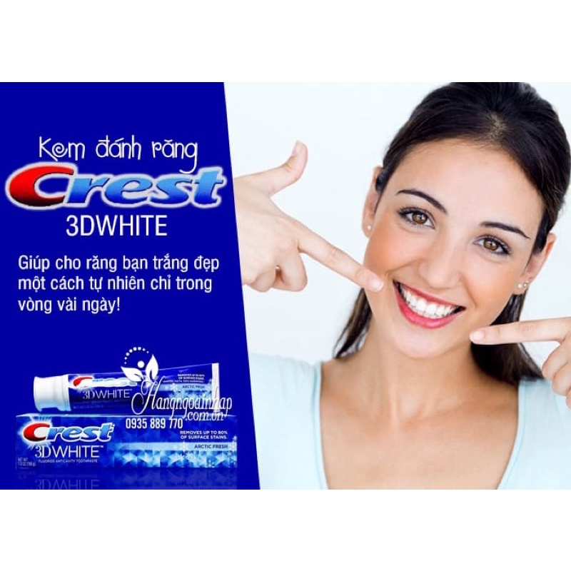 🇺🇸USA-Kem đánh răng Crest 3D White 158g của Mỹ