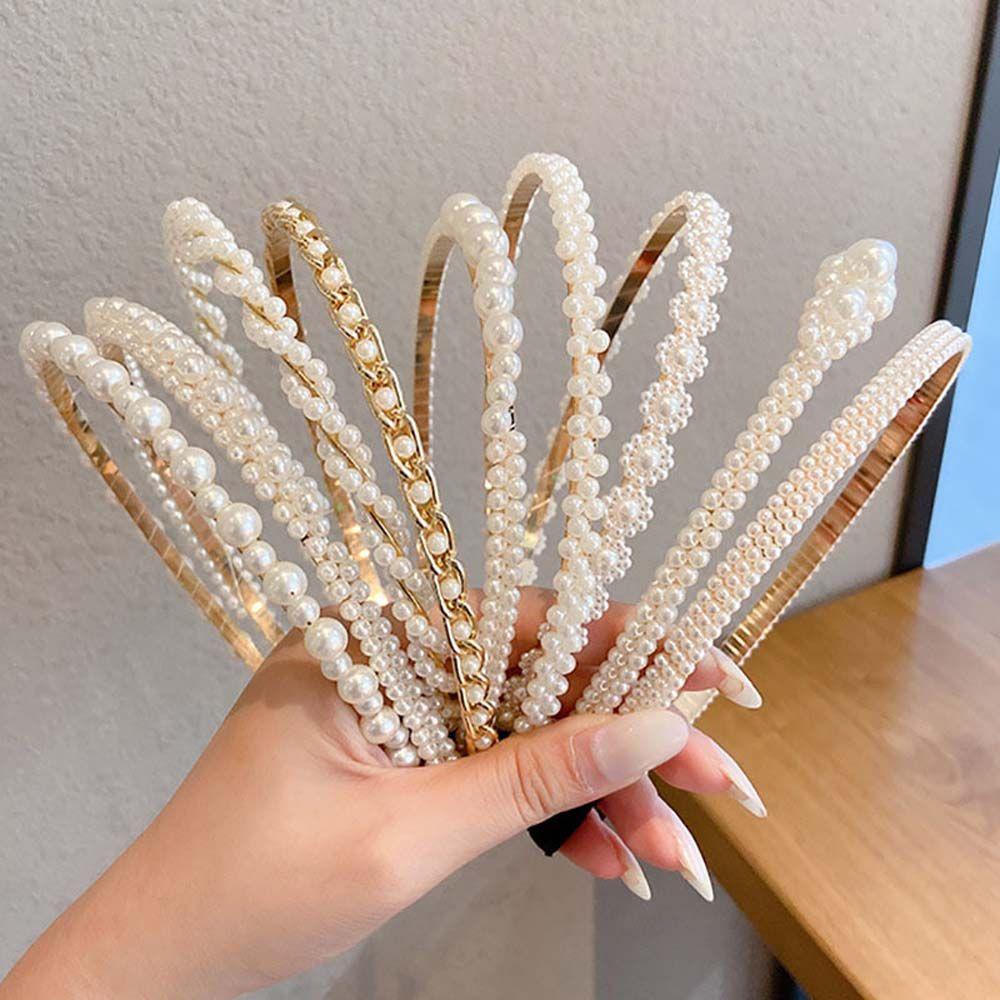 Băng Đô Nữ VANES1 Thời Trang Thanh Lịch|Băng Đô Cài Tóc Bằng Kim Loại Phong Cách Hàn Quốc