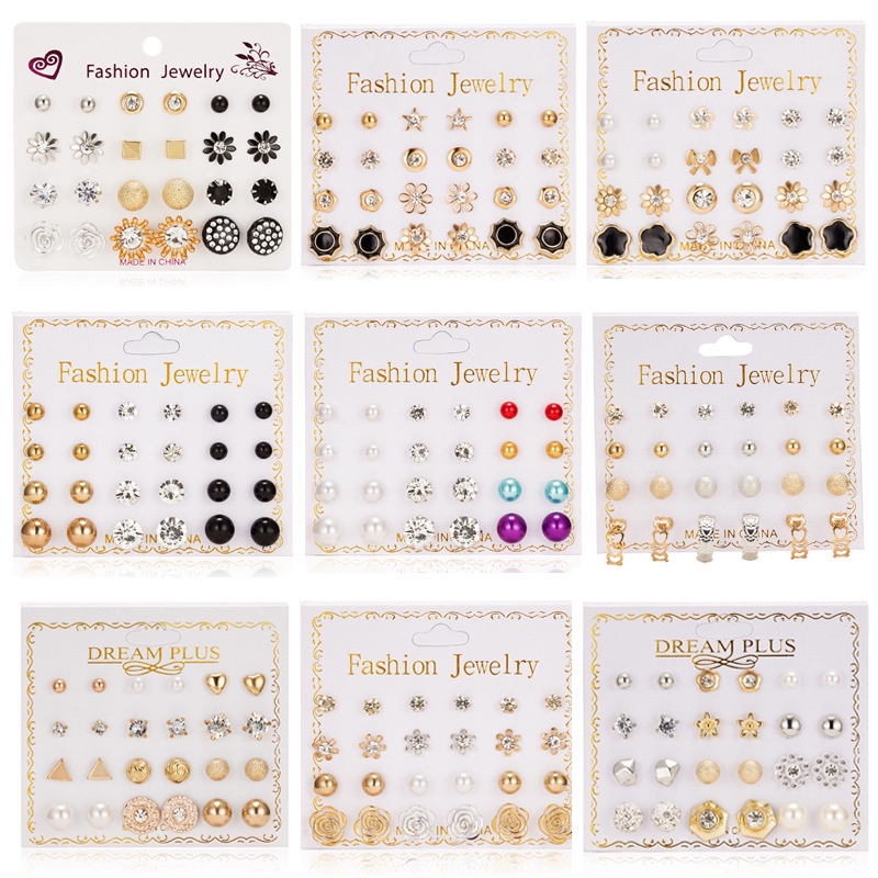 12 Đôi Bông Tai Thời Trang Nữ Tính