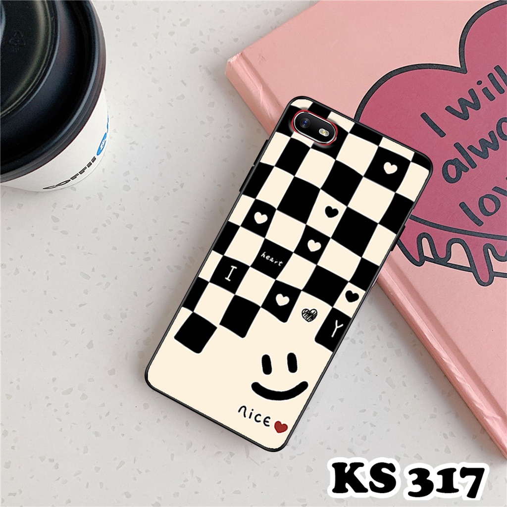 Ốp lưng Oppo A1k - Realme C1 - Ốp Oppo in hình họa tiết caro - Chất liệu TPU siêu bền, sang trọng