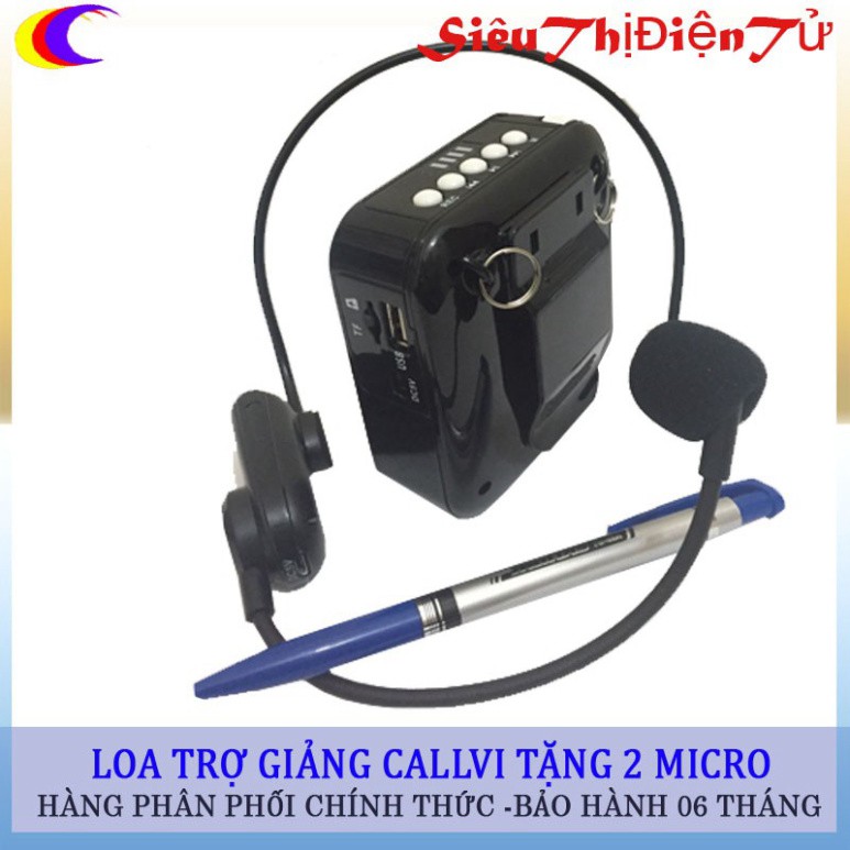 Máy trợ giảng không dây Callvi V319 kèm 2 micro ♥️♥️