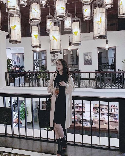 Cadigan tay bồng dáng dài