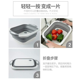 ✅✅Chậu rửa kèm thớt gấp gọn thông minh