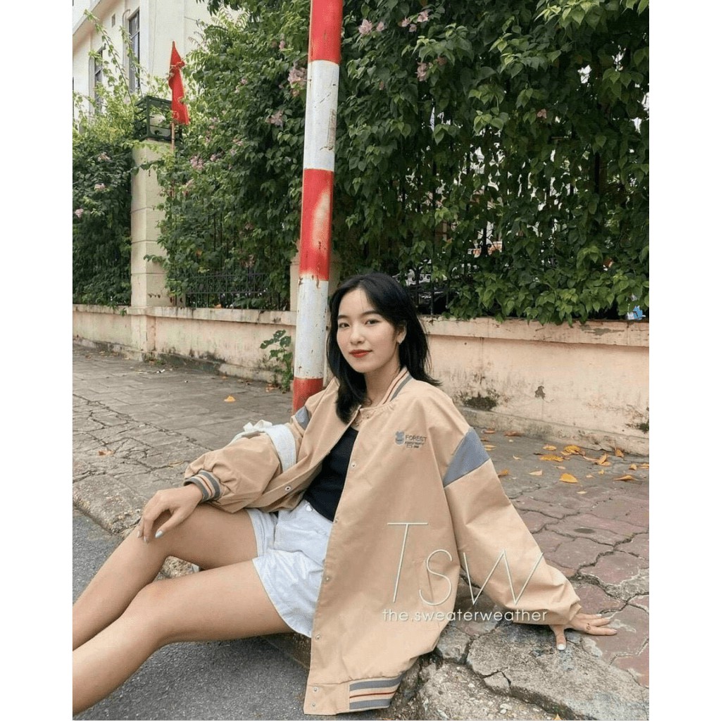 ÁO KHOÁC NHẸ NỮ CỔ TRÒN CỰC ĐẸP THỜI TRANG HÀN QUỐC