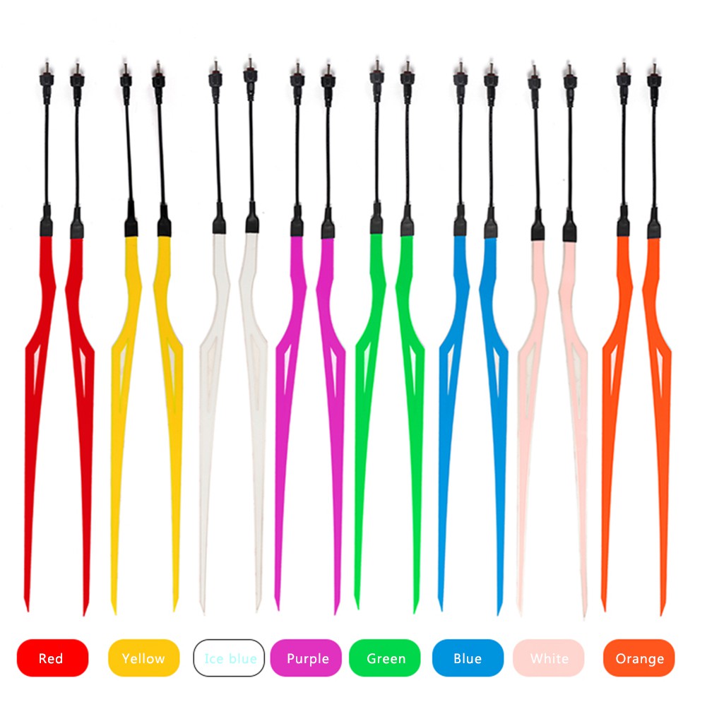 Bộ 2 dài đèn LED đôi tín hiệu gắn mũ bảo hiện chống thấm nước kèm phụ kiện