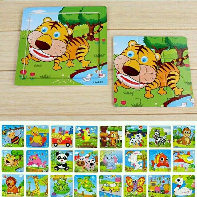 Compo 3 tranh ghép gỗ 9 mảnh loại đẹp