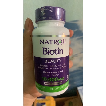 (chính hãng) viên uống chống rụng tóc Biotin beauty 10000mg biotin 10000mg