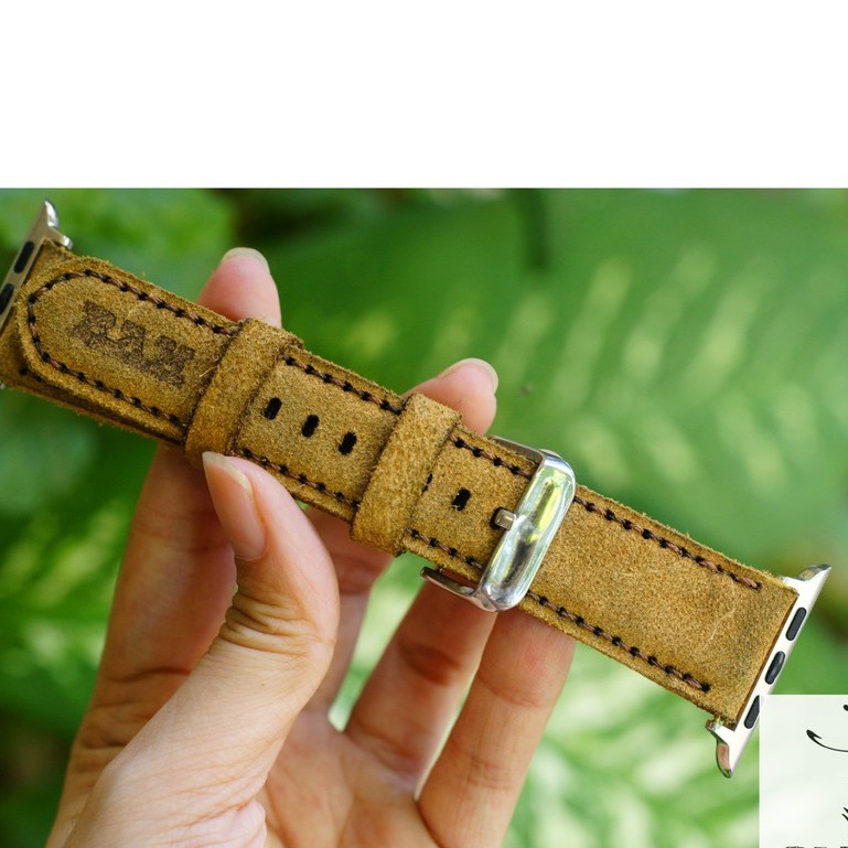 Dây đồng hồ Apple Watch , Iwatch , Iphone Watch Da Bò Lộn Nâu RAM Leather Classic 1960  Bền Đẹp