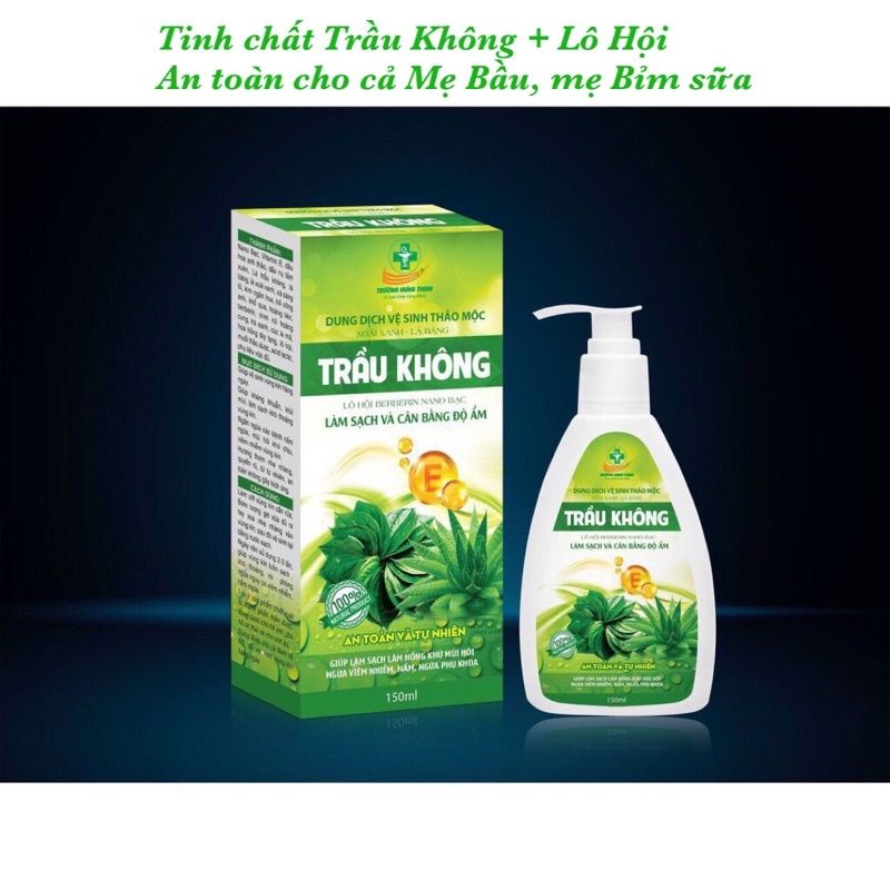 Dung dịch vệ sinh phụ nữ trầu không, xoài xanh, lá bàng ( hàng chuẩn , giấy tờ đầy đủ)