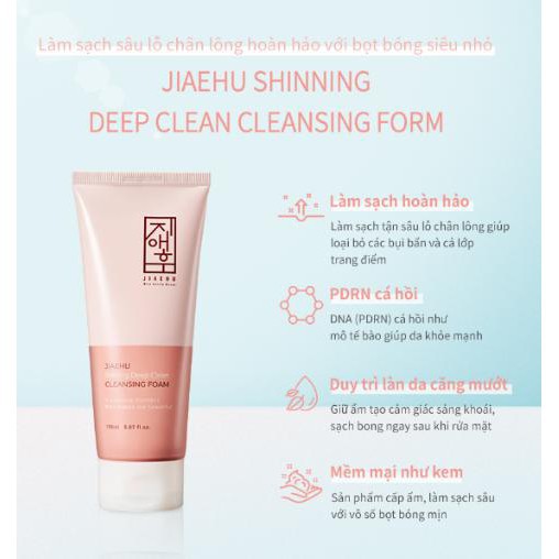 Sữa Rửa Mặt Cấp Ẩm Mềm Mịn Jiaehu Shining Deep Clean Cleansing Foam