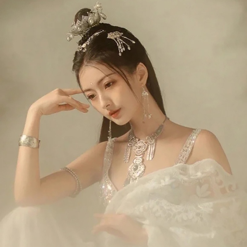 Vòng tay phụ kiện đôn hoàng phong cách boho mông cổ tây tạng cosplay cổ trang cổ phục