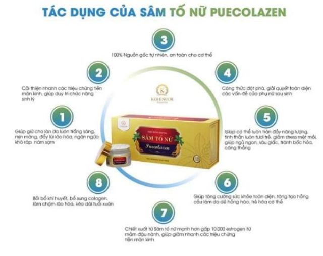 Sâm tố nữ puecolazen | BigBuy360 - bigbuy360.vn