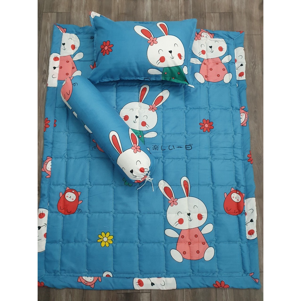 Bộ Chăn Gối Cho Bé 3 món,Chăn được trần bông