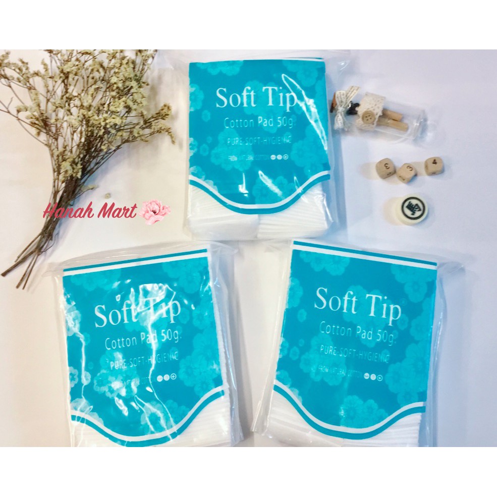 Hàng Thái chất - Bông tẩy trang Softtip 50g chính hãng,100% thiên nhiên, không gây dị ứng | BigBuy360 - bigbuy360.vn