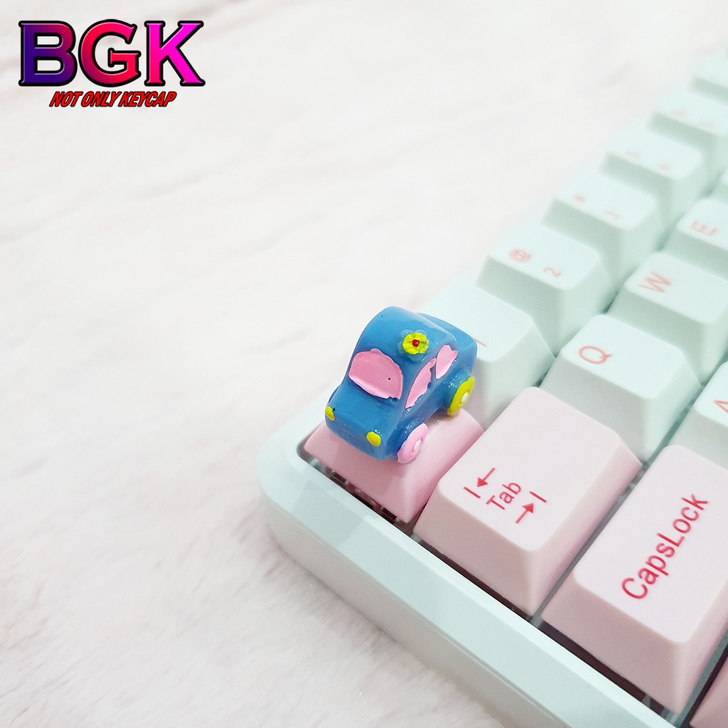 Keycap Lẻ hình ô tô nhỏ cực đẹp và dễ thương ( keycap resin độc lạ )( Keycap Artisan )