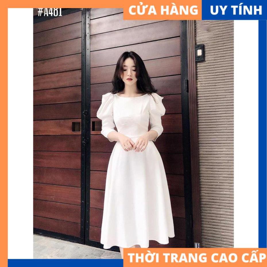 Đầm dáng dài tay phồng đính hạt sang chảnh - Elen dress [HÀNG CAO CẤP] | BigBuy360 - bigbuy360.vn