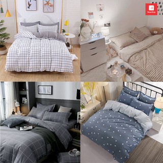 Bộ chăn ga gối cotton poly, set chăn ga gối 4 món
