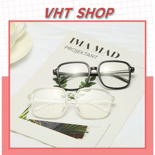 Mắt Kính Gọng Vuông Màu Trong Suốt Thời Trang Phong Cách K01 - VHT SHOP