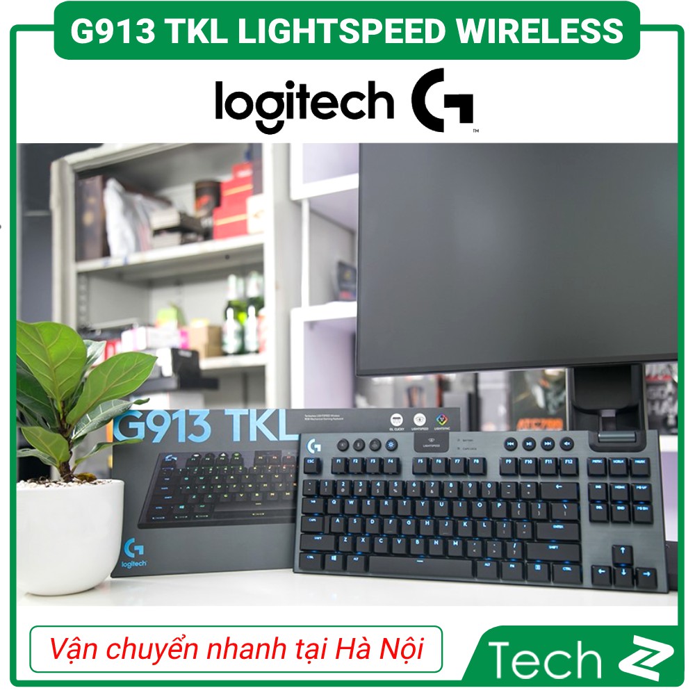 Bàn phím Logitech G913 TKL Lightspeed Wireless RGB