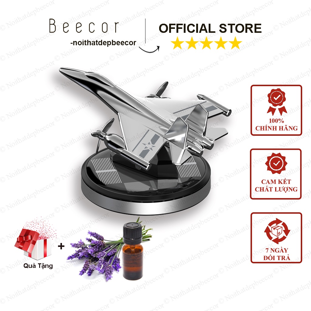 Mô Hình Máy Bay Khuếch Tán Tinh Dầu Cánh Quạt Quay Bằng Pin Năng Lượng Mặt Trời Trang Trí Taplo Ô Tô Decor Bàn Làm Việc