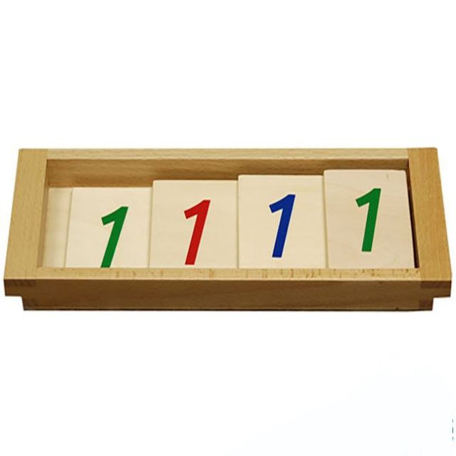 Thẻ số giới thiệu hệ thập phân 1111 Montessori (Wood Introduction to Decimal Symbol)