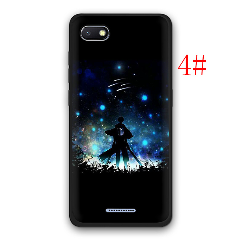 Ốp Lưng Silicone In Hình Attack On Titan Cho Xiaomi Mi A1 A2 A3 Lite 5x 6x F1 Poco X3 Nfc F2 Pro M3