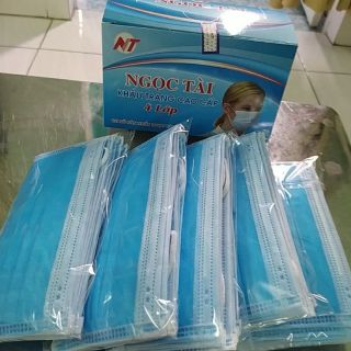 Bịch 10 cái khẩu trang y tế 4 lớp / Kháng Khuẩn