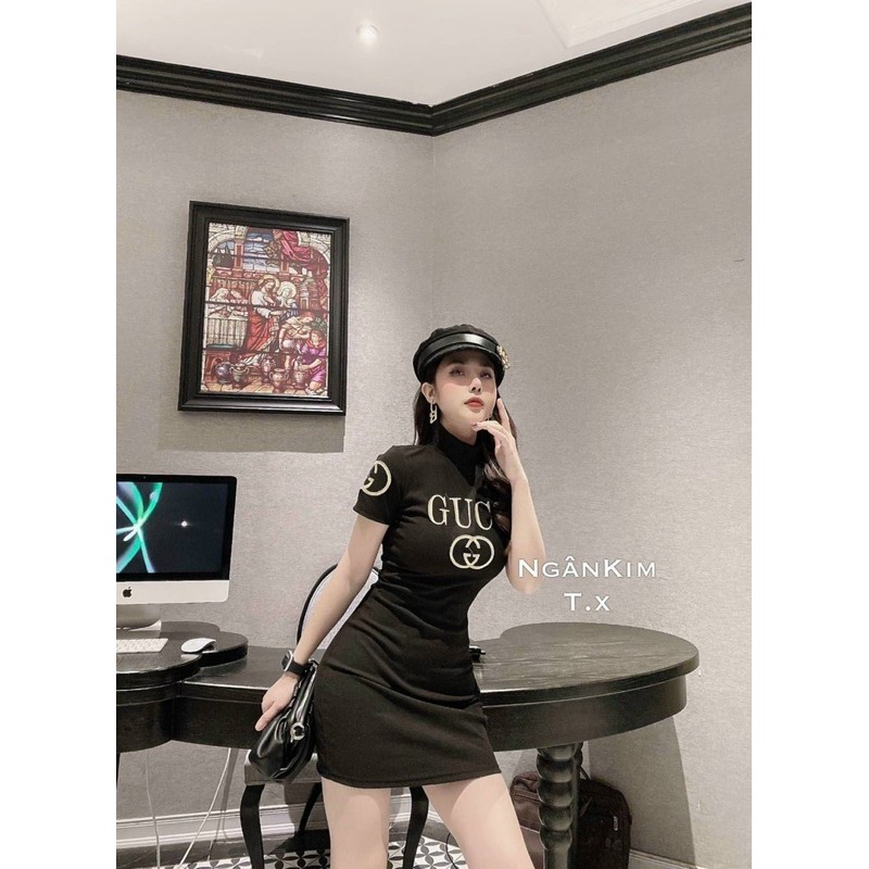 Đầm ôm cổ lọ tay ngắn CNU05 | BigBuy360 - bigbuy360.vn