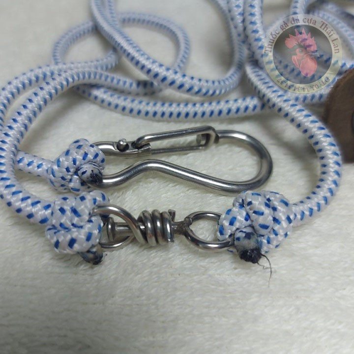 dây cột gà cao cấp dành cho gà TRE - móc inox - chất liệu da - dây dài 2 mét