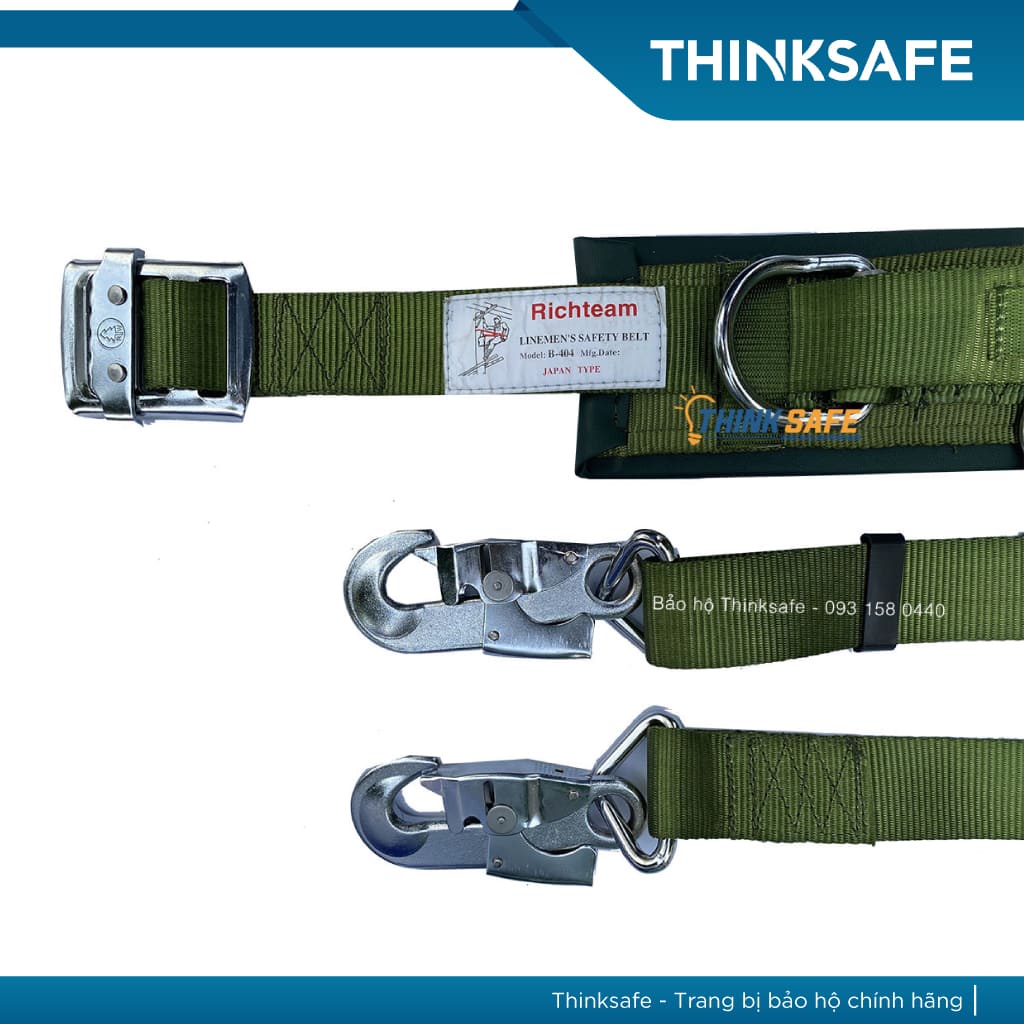 Dây đai an toàn quàng trụ điện lực Richteam Dây bảo hộ khi làm việc trên cao - THINKSAFE