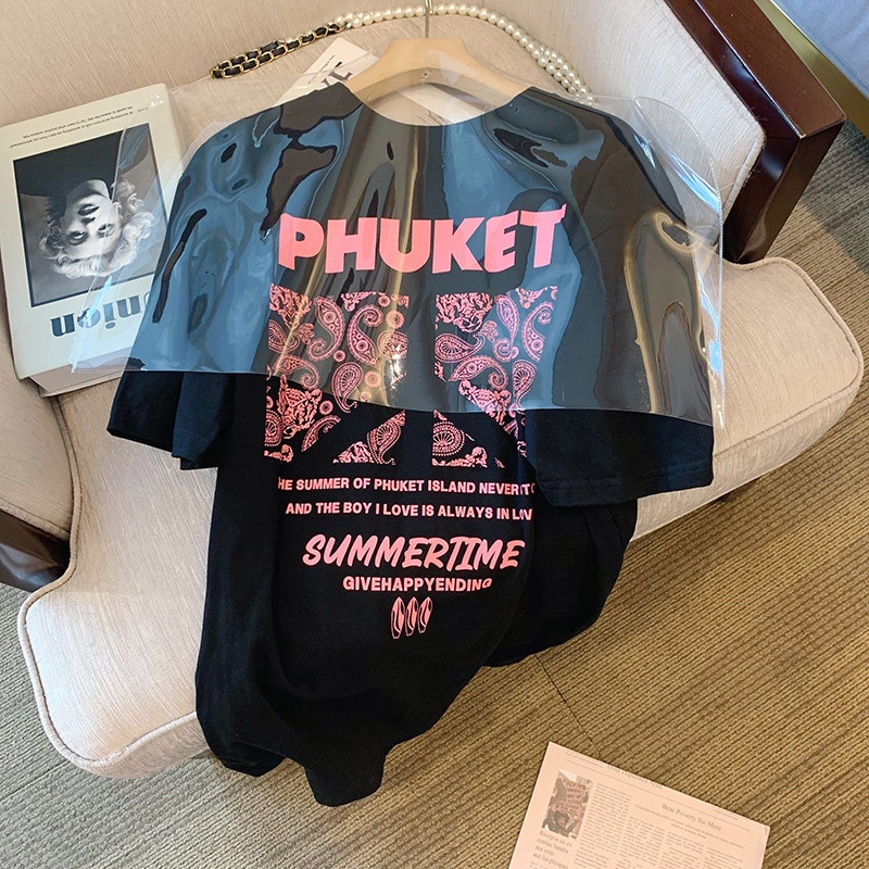 NRVP Áo thun 100% cotton tay ngắn cổ tròn phong cách Hàn Quốc thời trang cho nữ