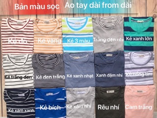 ÁO TAY DÀI ( sọc kẻ ) thun gân