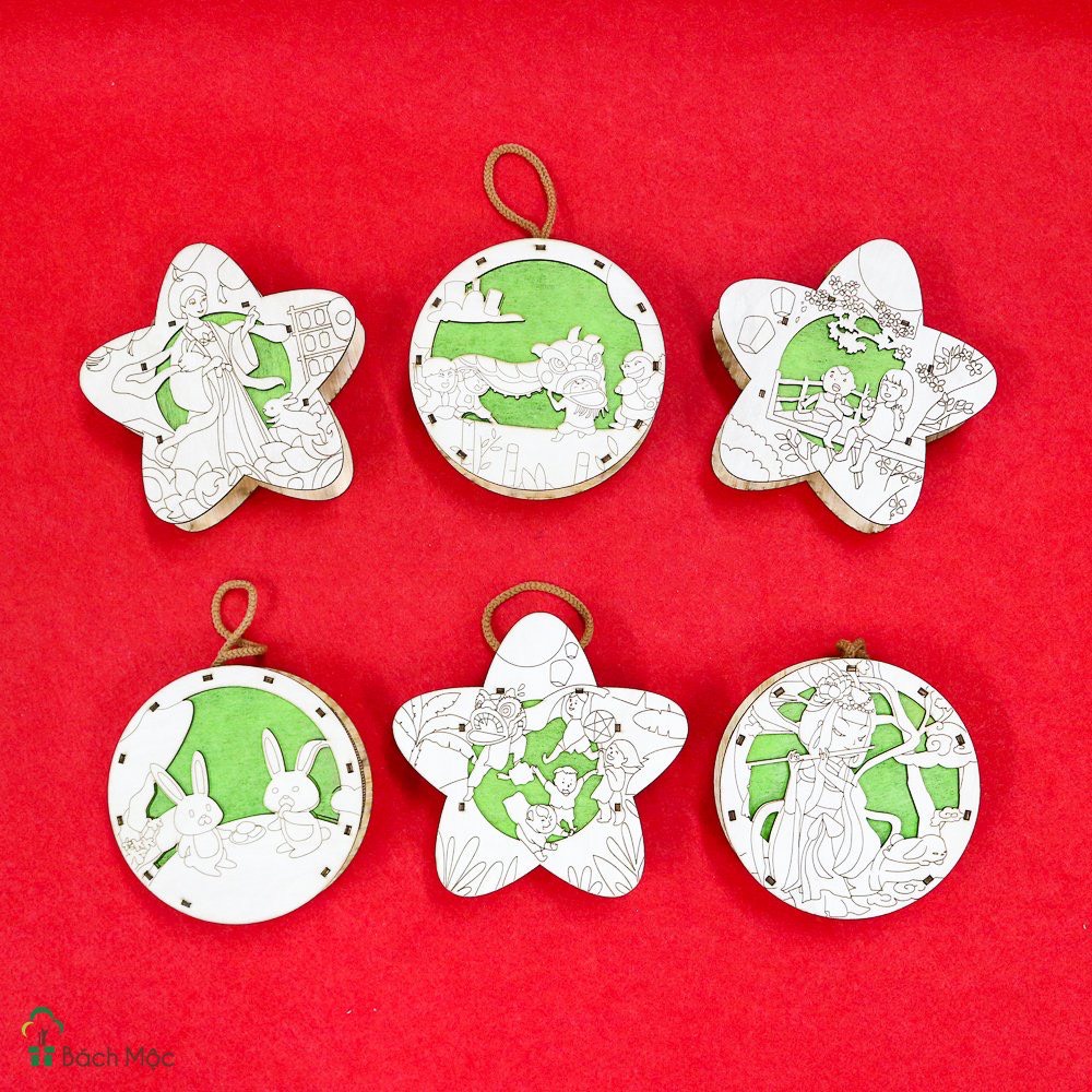 Lồng đèn Trung Thu hot trend 2023 bằng GỖ chạy bằng pin siêu dễ thương, nhiều mẫu đẹp