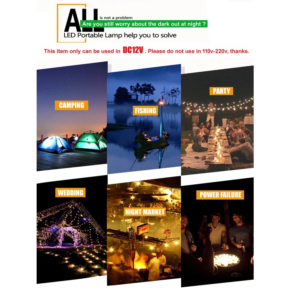 Bóng Đèn Led DC12V smd 2835 E27 3W 6W 9W 12W 15W 18W 12V Tiện Dụng