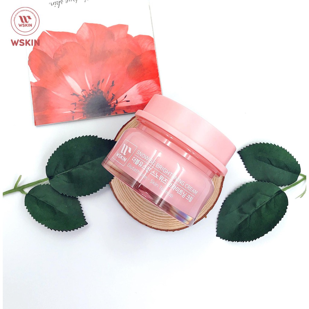Kem Dưỡng Trắng Da Bật Tông Ban Ngày Wskin Snowise Brightening Cream 50g